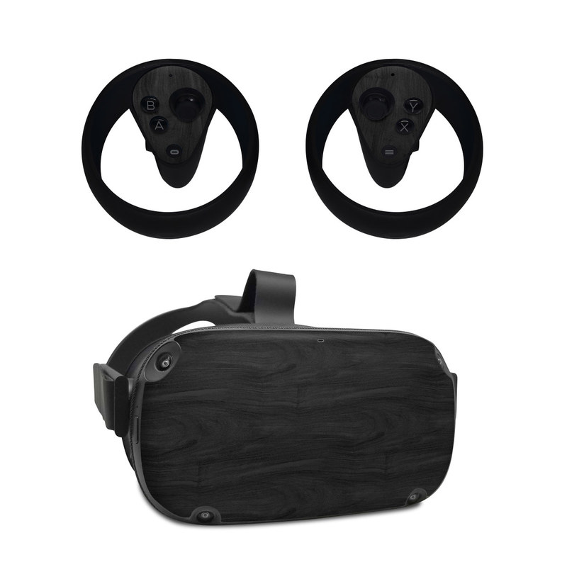Oculus Quest Skin design of Black, Brown, Wood, Grey, Flooring, Floor, Laminate flooring, Wood flooring, with black colors