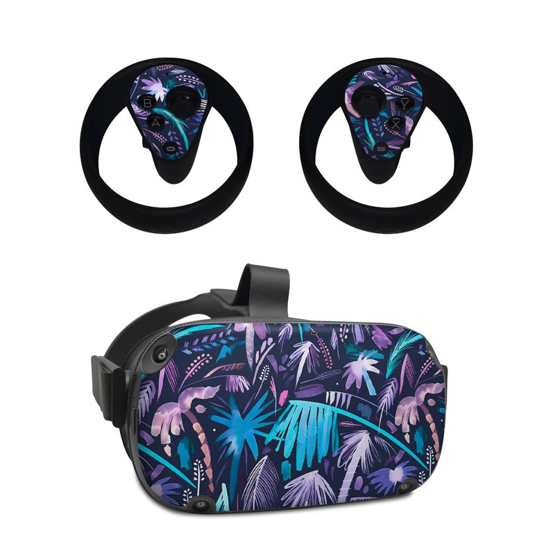Oculus Quest Skin design of Purple, Blue, Graffiti, Pattern, Psychedelic art, Art, Violet, Lilac, Design, Electric blue, with blue, purple, black, white, pink colors