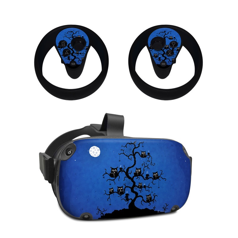 Oculus Quest Skin design of Illustration, Organism, Pattern, with blue, black colors