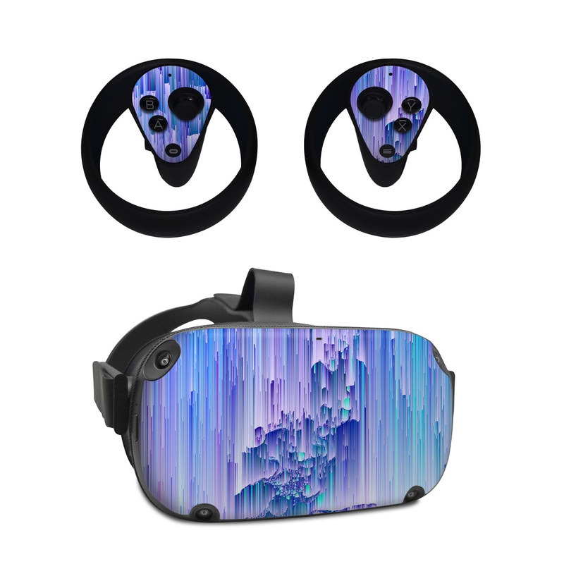 Oculus Quest Skin design of Blue, Purple, Lavender, Ice, with blue, purple colors