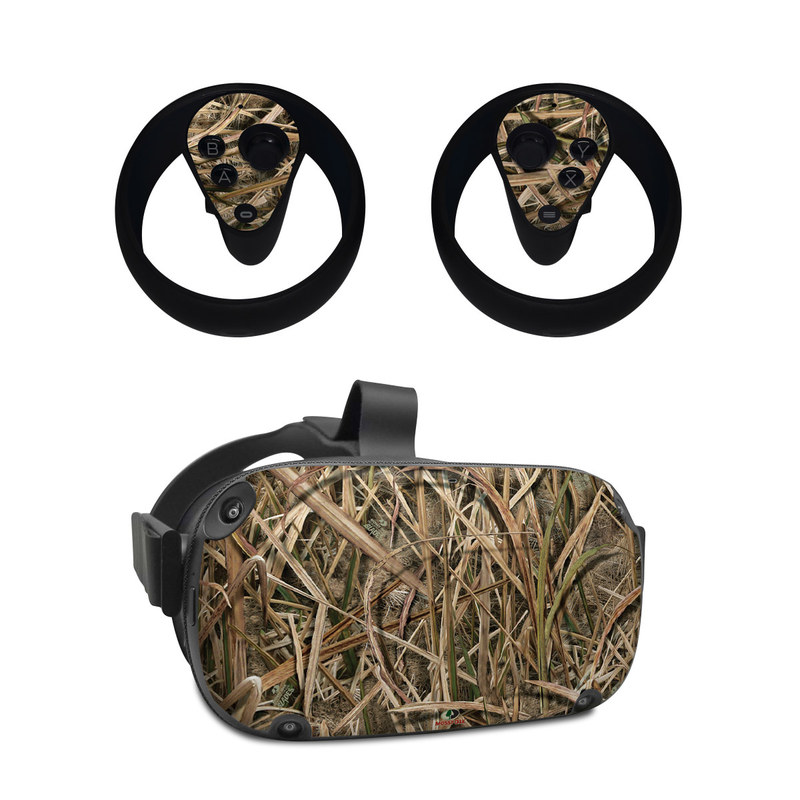 Oculus Quest Skin design of Grass, Straw, Plant, Grass family, Twig, Adaptation, Agriculture, with black, green, gray, red colors