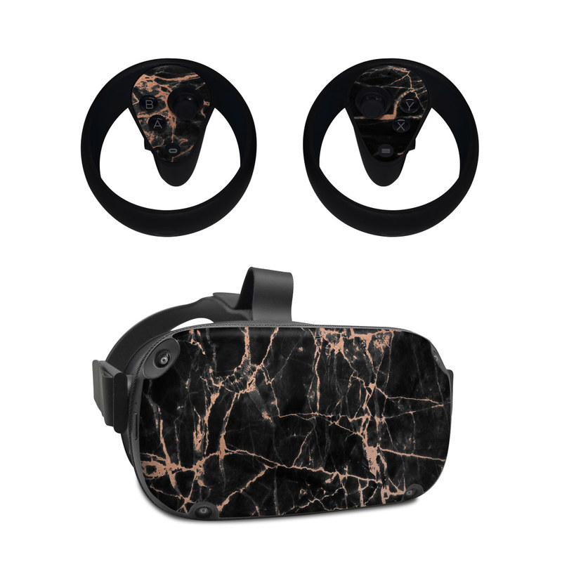 Oculus Quest Skin design of Branch, Black, Twig, Tree, Brown, Sky, Atmosphere, Plant, Winter, Night, with black, pink colors