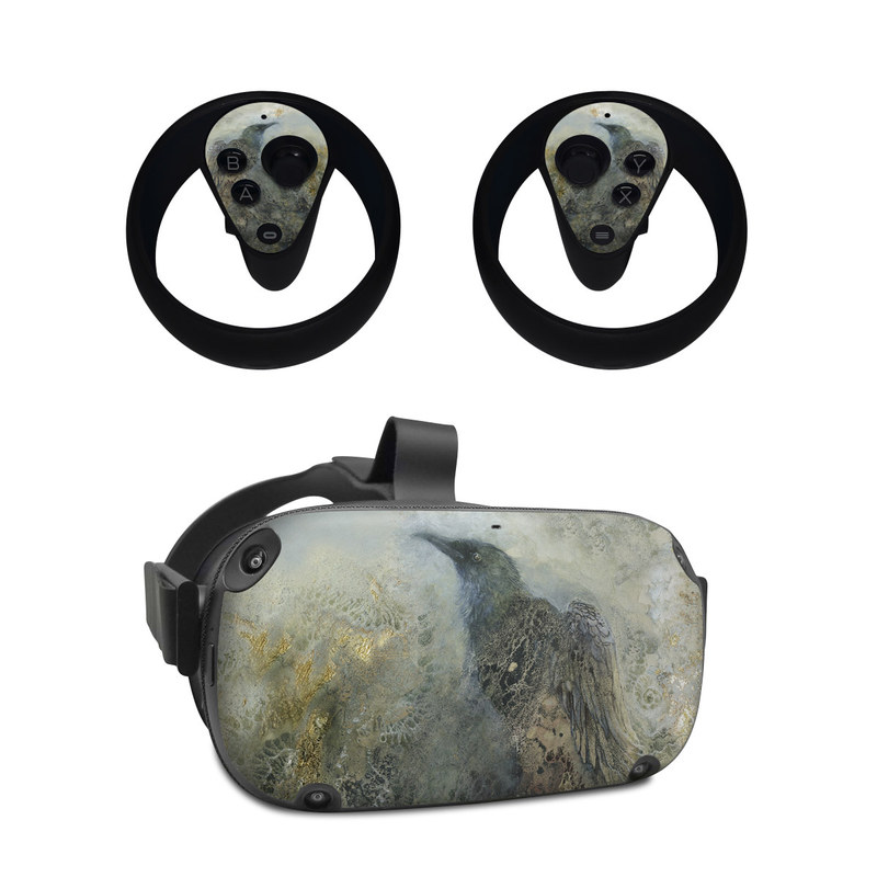 Oculus Quest Skin design of Painting, Water, Geology, Art, Rock, Watercolor paint, Illustration, with black, gray, white, blue colors