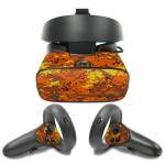 Digital Orange Camo Oculus Rift S Skin