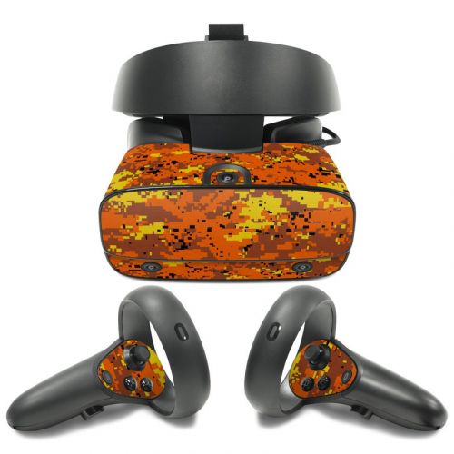 Digital Orange Camo Oculus Rift S Skin