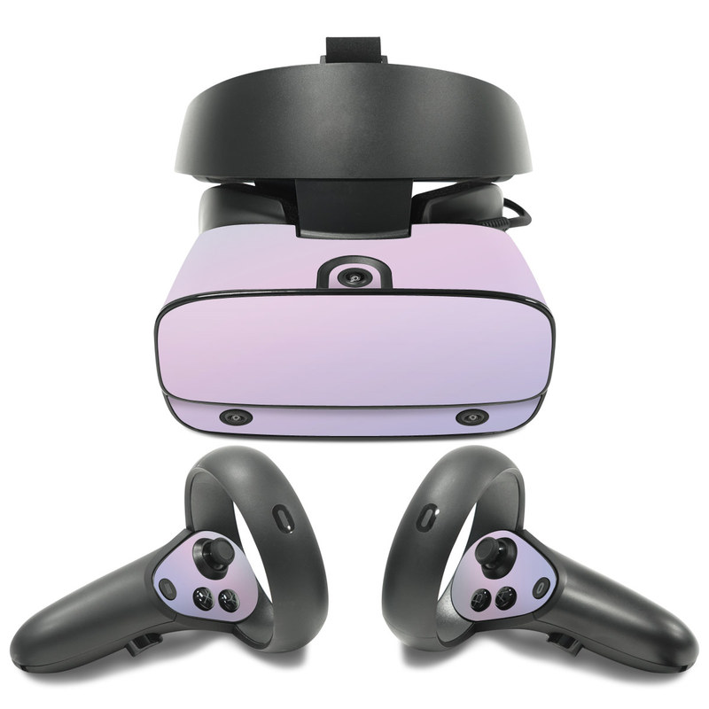 Oculus Rift S Skin design of White, Blue, Daytime, Sky, Atmospheric phenomenon, Atmosphere, Calm, Line, Haze, Fog, with pink, purple, blue colors