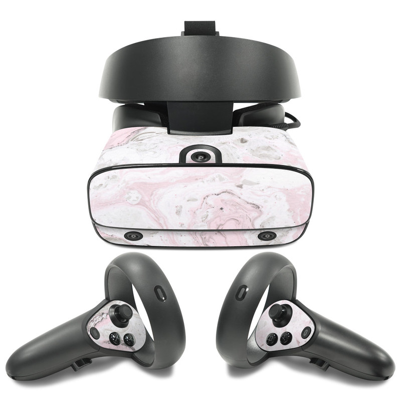 Oculus Rift S Skin design of White, Pink, Pattern, Illustration, with pink, gray, white colors
