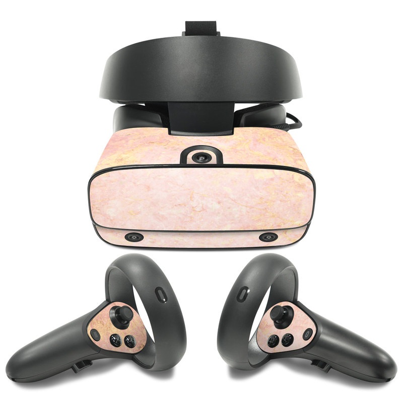 Oculus Rift S Skin design of Pink, Peach, Wallpaper, Pattern, with pink, yellow, orange colors