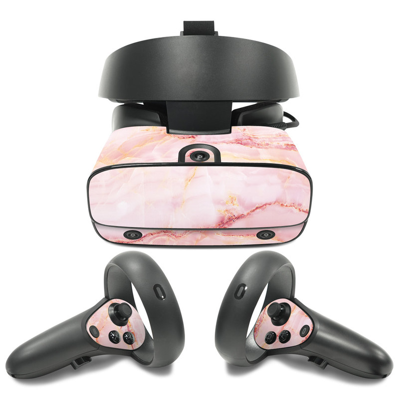 Oculus Rift S Skin design of Pink, Peach, with white, pink, red, yellow, orange colors
