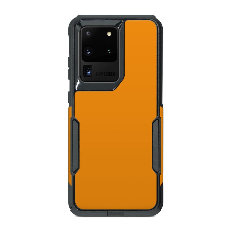 OtterBox Commuter Galaxy S20 Ultra Case Skin design of Orange, Yellow, Brown, Text, Amber, Font, Peach, with orange colors