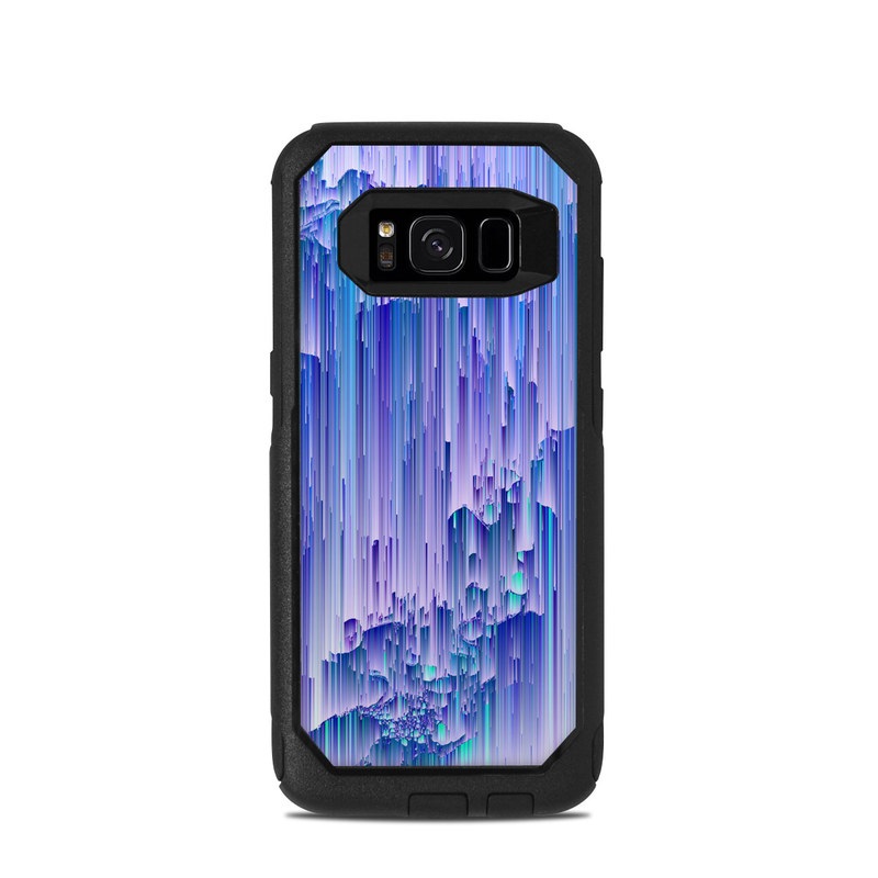 OtterBox Commuter Galaxy S8 Case Skin design of Blue, Purple, Lavender, Ice with blue, purple colors