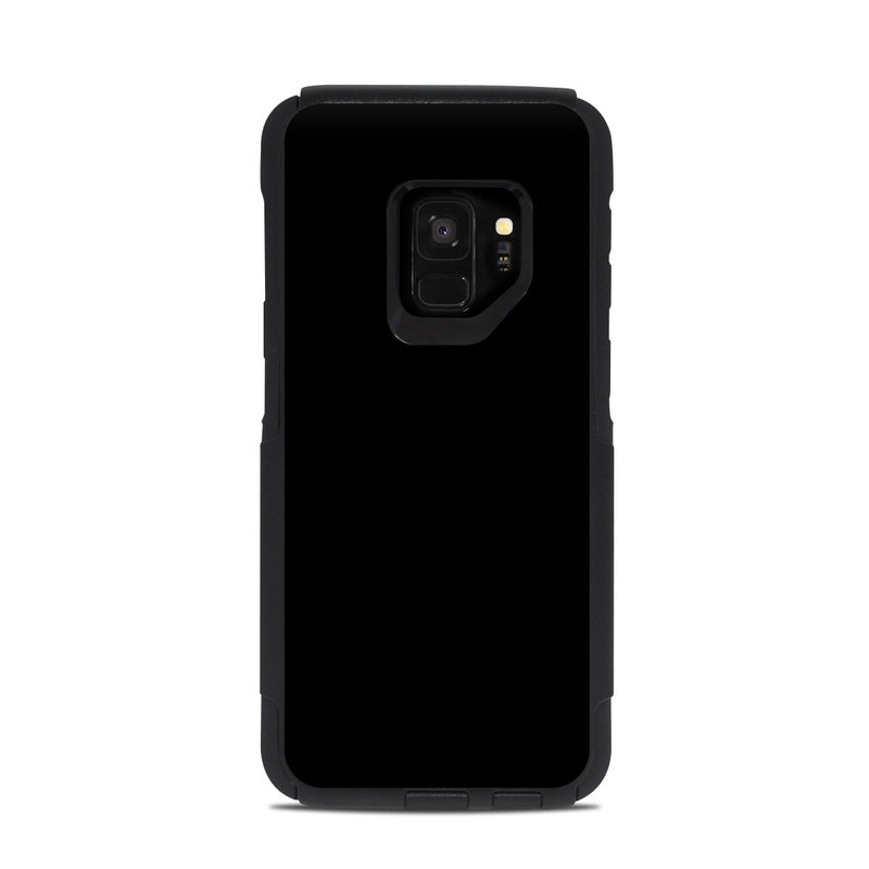 OtterBox Commuter Galaxy S9 Case Skin design of Black, Darkness, White, Sky, Light, Red, Text, Brown, Font, Atmosphere, with black colors