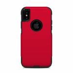 Solid State Red OtterBox Commuter iPhone XS Case Skin