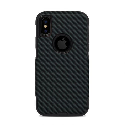 Carbon OtterBox Commuter iPhone XS Case Skin