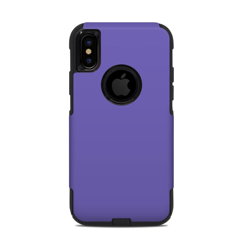 OtterBox Commuter iPhone XS Case Skin design of Blue, Violet, Sky, Purple, Daytime, Black, Lilac, Cobalt blue, Pink, Azure, with purple colors