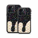 Black Ice Cream Drip OtterBox Fre iPhone 14 Series Case Skin
