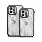 White Marble OtterBox Fre iPhone 14 Series Case Skin