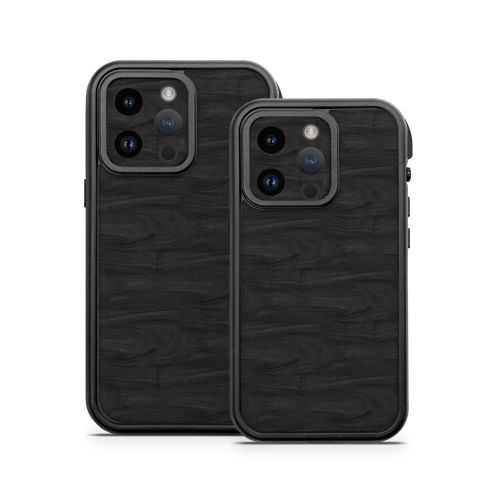 Black Woodgrain Otterbox Fre iPhone 14 Series Case Skin