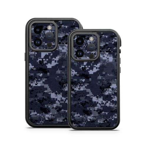 Digital Navy Camo Otterbox Fre iPhone 14 Series Case Skin