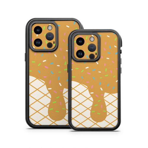 Caramel Ice Cream Drip OtterBox Fre iPhone 14 Series Case Skin