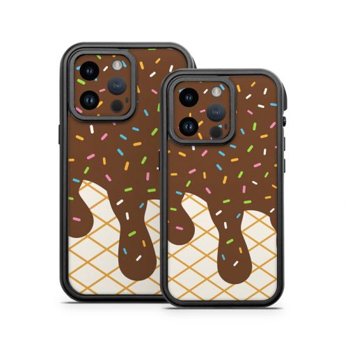 Chocolate Ice Cream Drip OtterBox Fre iPhone 14 Series Case Skin