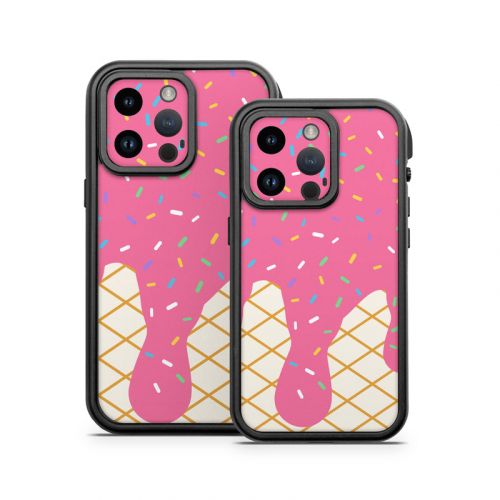 Strawberry Ice Cream Drip OtterBox Fre iPhone 14 Series Case Skin