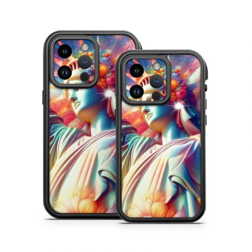 Lady Liberty and Flowers OtterBox Fre iPhone 14 Series Case Skin