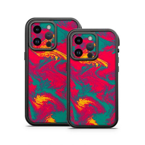 Lava Flow OtterBox Fre iPhone 14 Series Case Skin