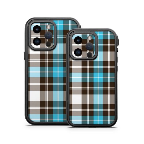 Turquoise Plaid Otterbox Fre iPhone 14 Series Case Skin