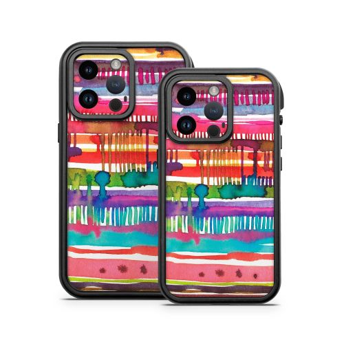 Watercolor Lines OtterBox Fre iPhone 14 Series Case Skin