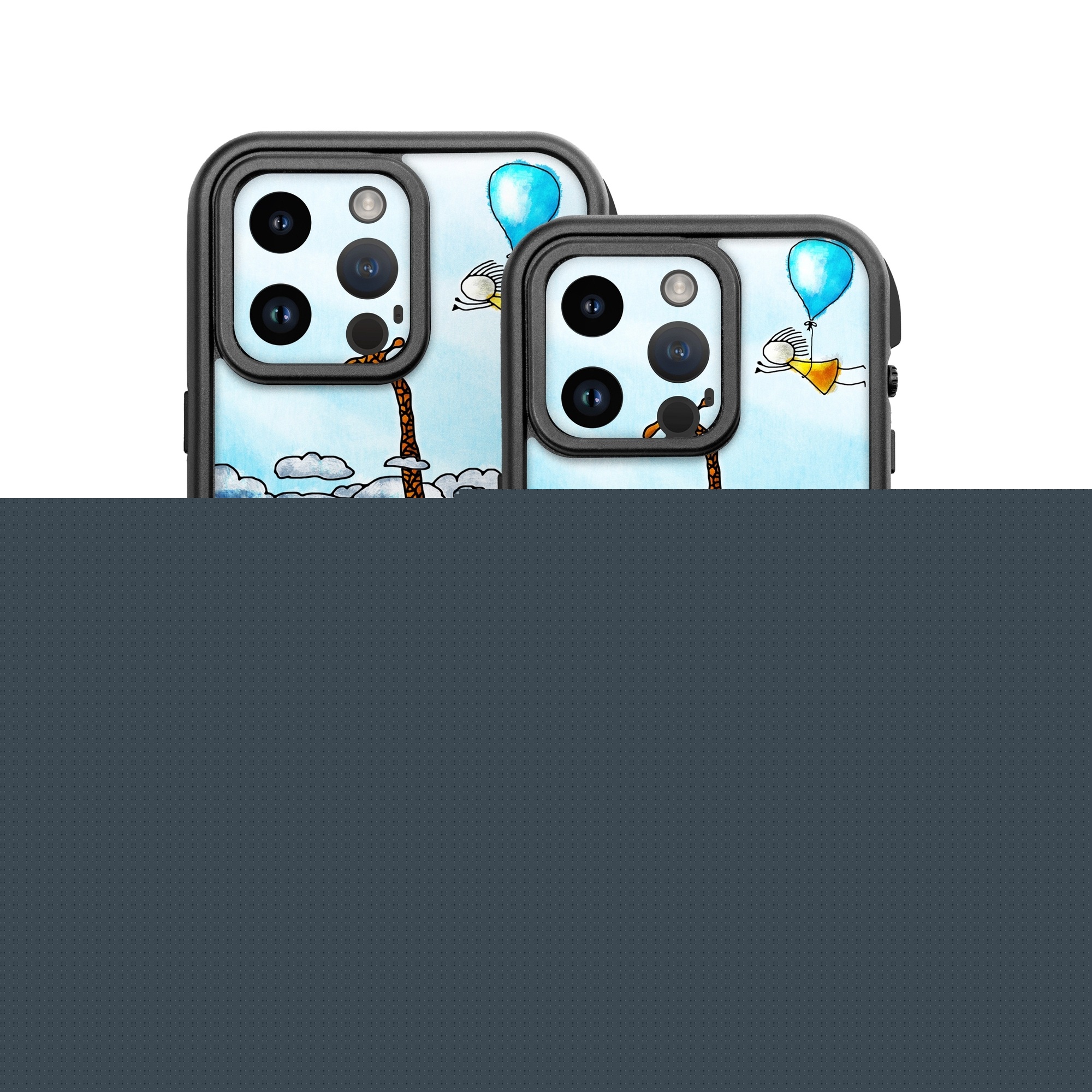 OtterBox Fre iPhone 14 Series Case Skin design of Painting, Watercolor paint, Tree, Art, Illustration, Plant, Modern art, Visual arts, Still life, Fictional character, with yellow, red, brown, orange, black, white colors