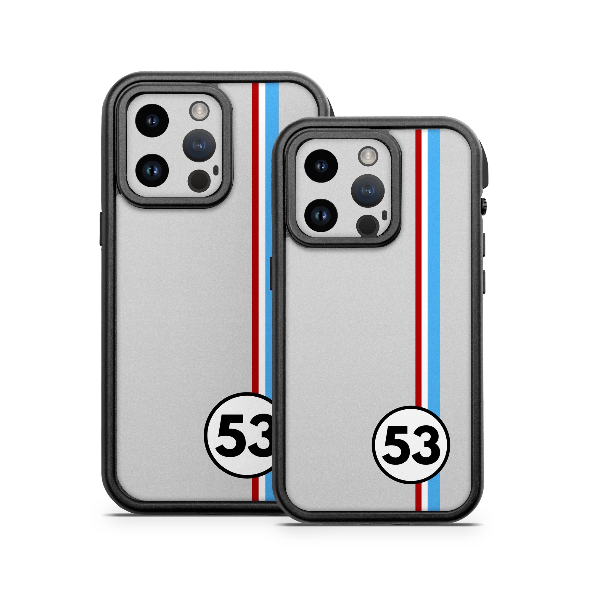 OtterBox Fre iPhone 14 Series Case Skin design of Line, Sign, Games, with gray, blue, red, white, black colors