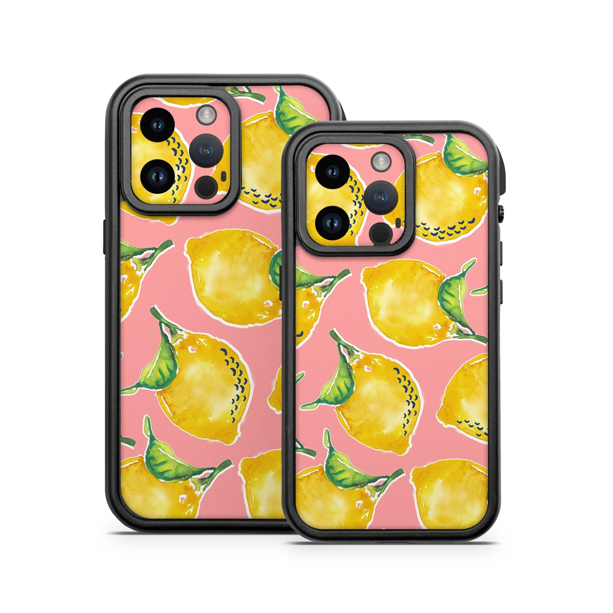 OtterBox Fre iPhone 14 Series Case Skin design of Yellow, Plant, with yellow, green, pink colors