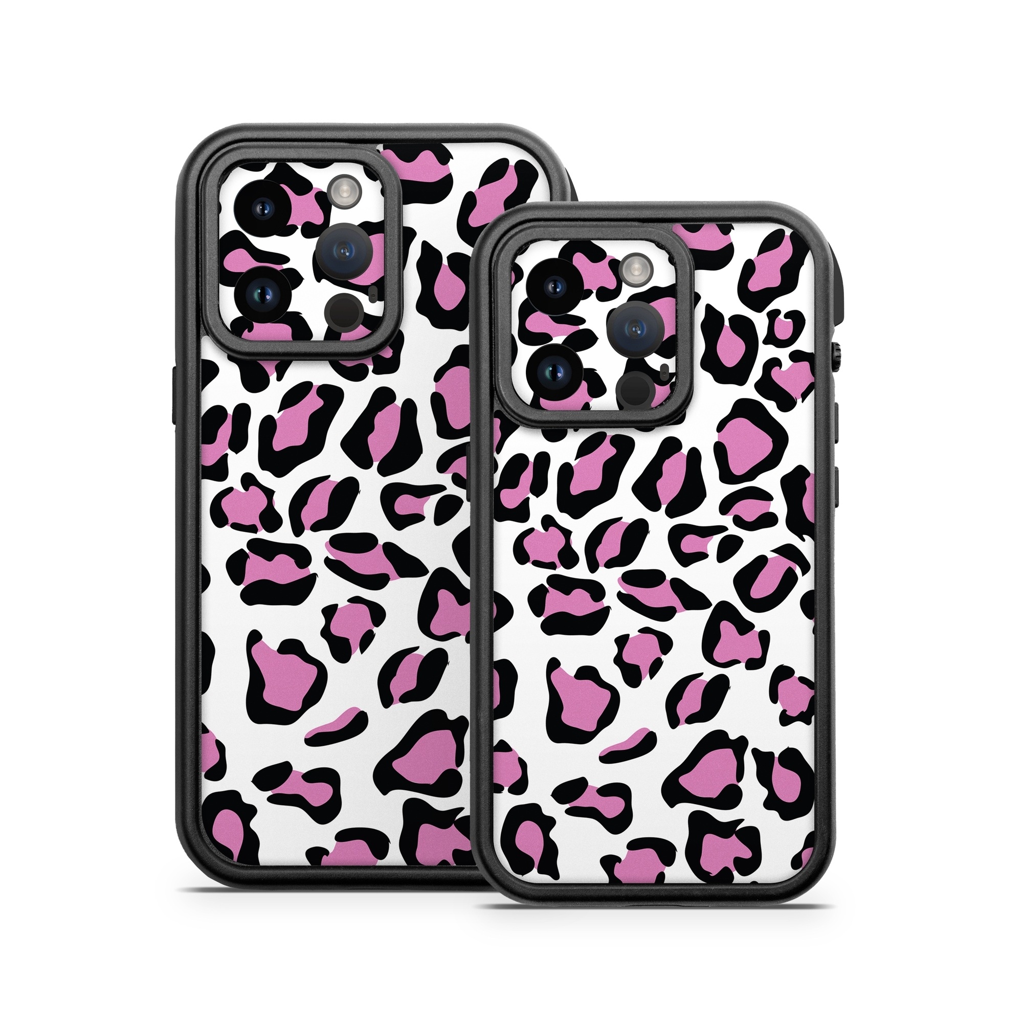 OtterBox Fre iPhone 14 Series Case Skin design of Pink, Pattern, Design, Textile, Magenta, with white, black, gray, purple, red colors