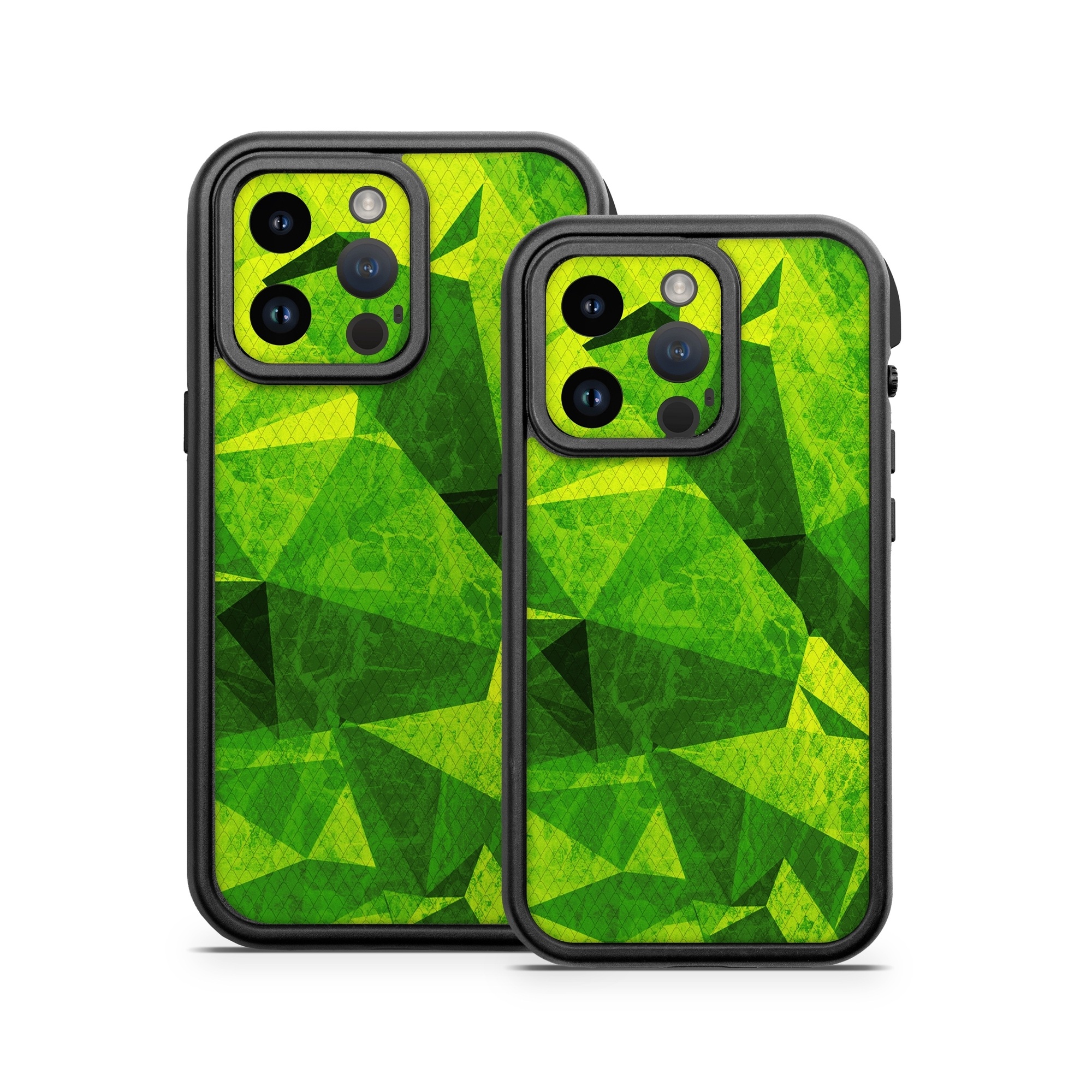 OtterBox Fre iPhone 14 Series Case Skin design of Green, Pattern, Leaf, Design, Illustration, with green colors