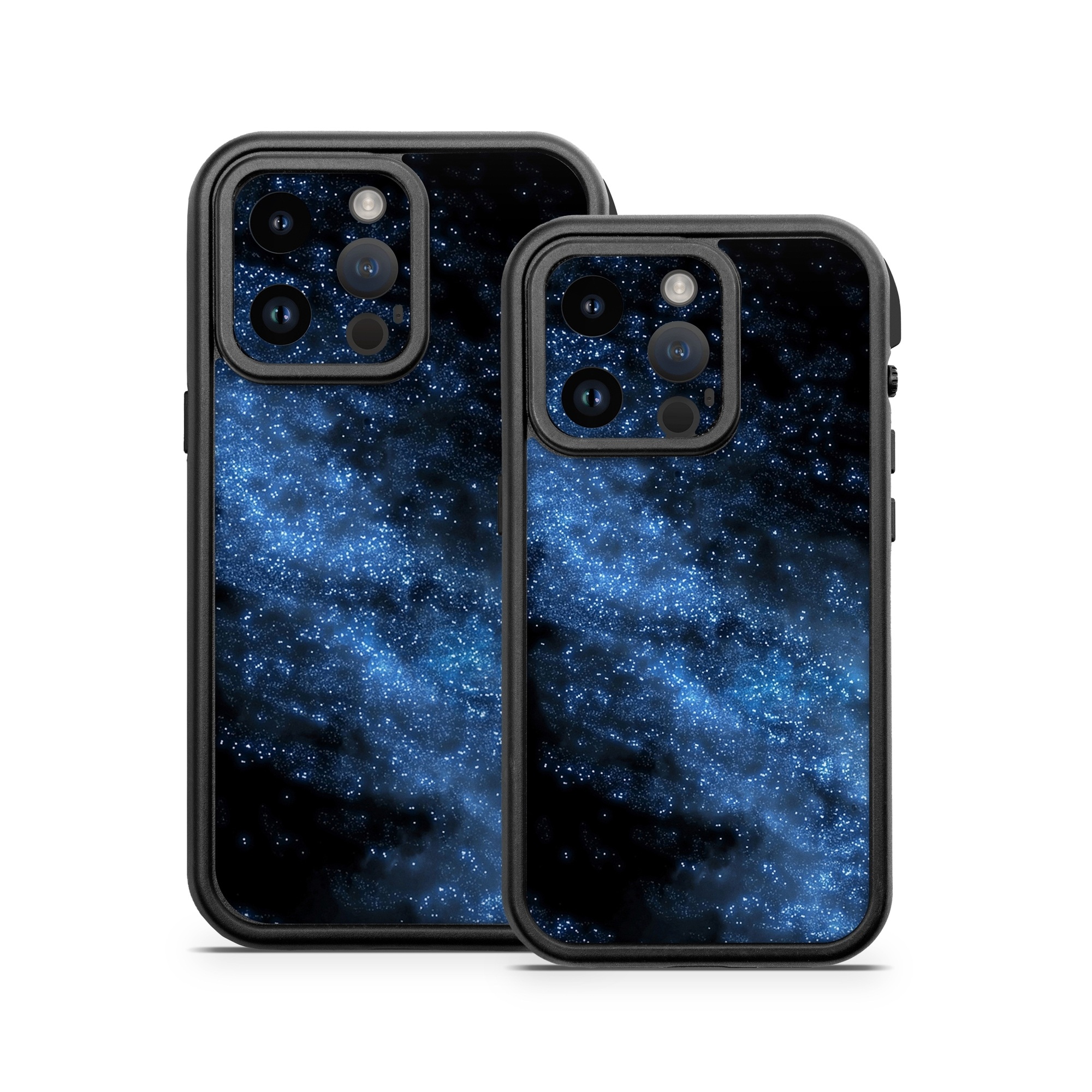 OtterBox Fre iPhone 14 Series Case Skin design of Sky, Atmosphere, Black, Blue, Outer space, Atmospheric phenomenon, Astronomical object, Darkness, Universe, Space, with black, blue colors