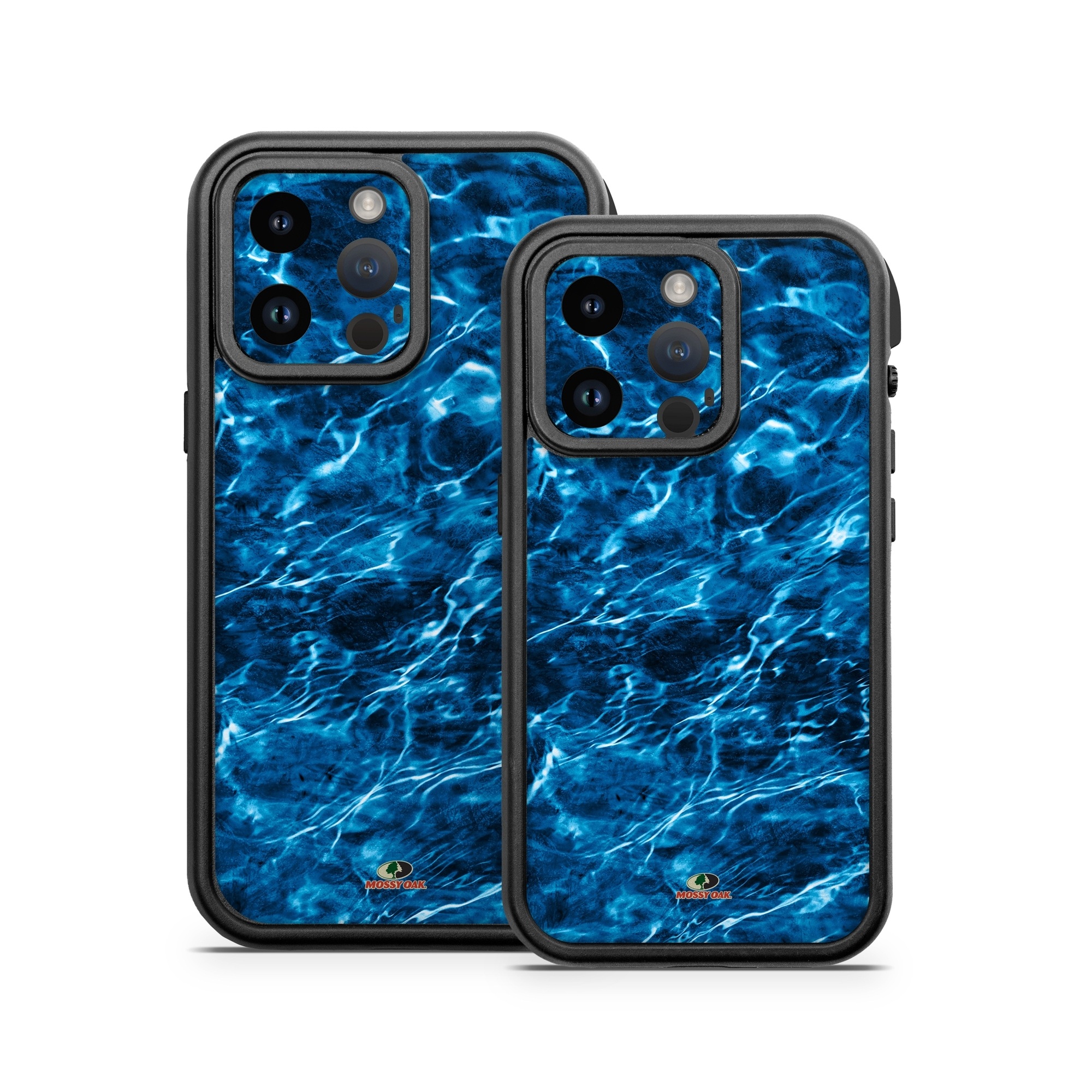OtterBox Fre iPhone 14 Series Case Skin design of Blue, Water, Aqua, Turquoise, Azure, Electric blue, Sky, Pattern, Sea, Ocean, with blue, black colors