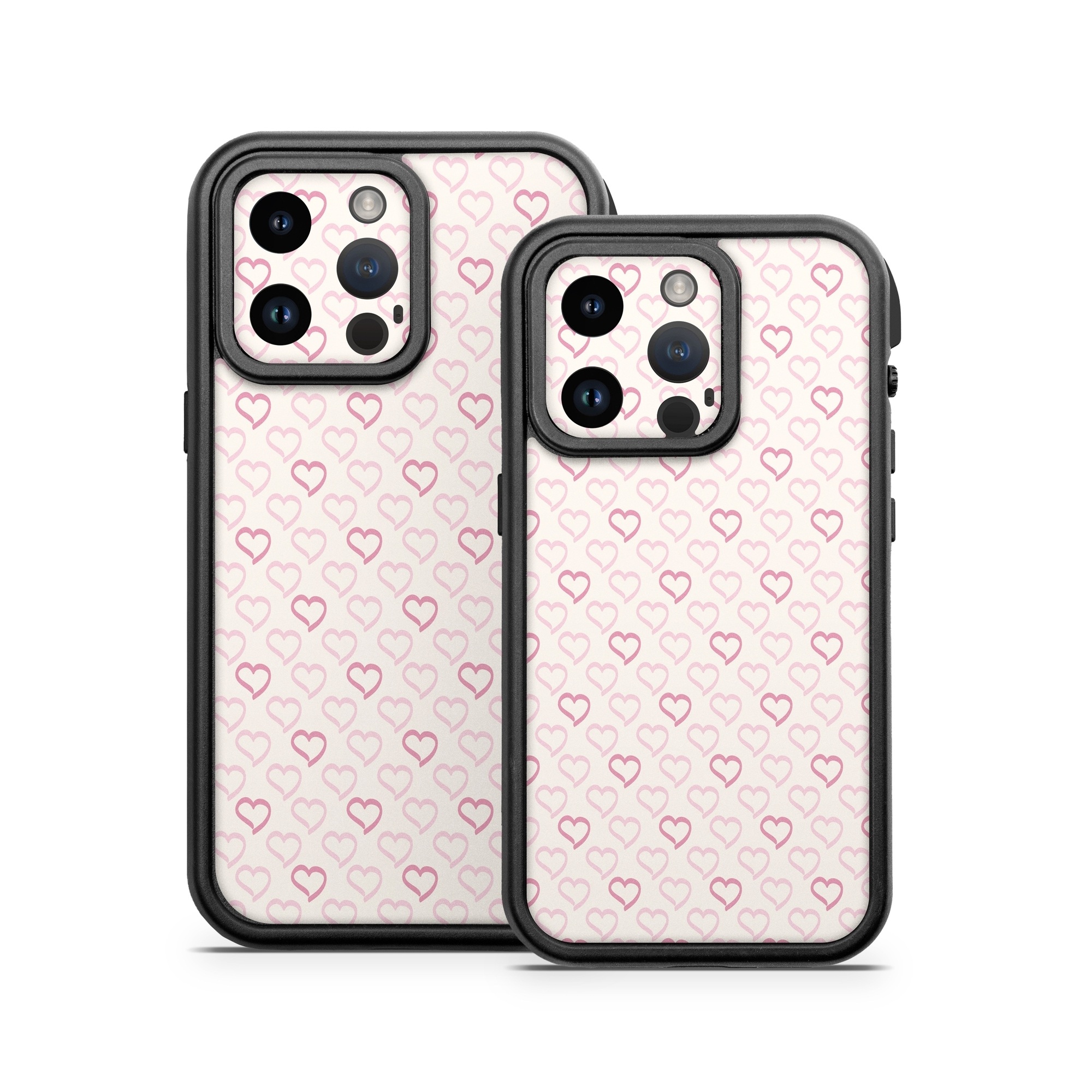 OtterBox Fre iPhone 14 Series Case Skin design of Grey, Pattern, Font, Circle, Magenta, Symmetry, Metal, Rectangle, Composite material, Flooring, with white, purple, pink colors