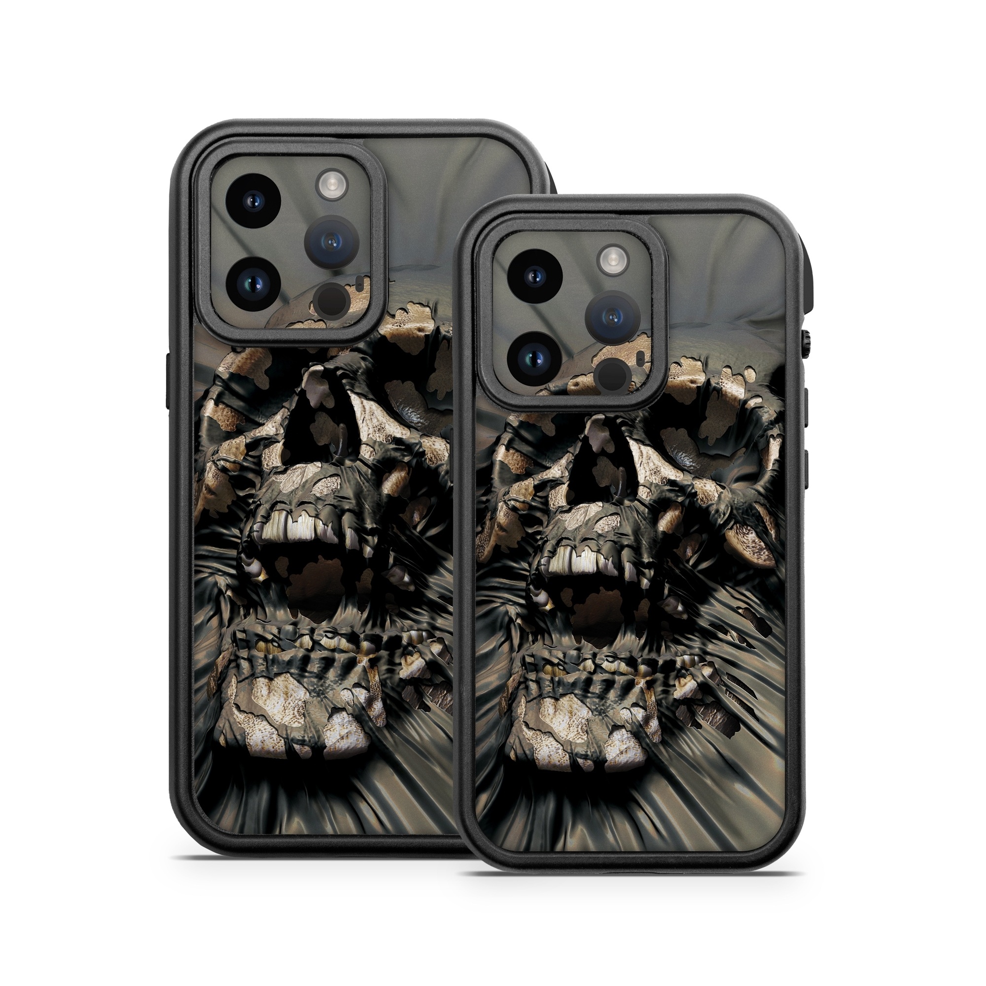 OtterBox Fre iPhone 14 Series Case Skin design of Cg artwork, Fictional character, Illustration, Demon, Fiction, Supervillain, Mythology, Art, with black, green, gray, red colors