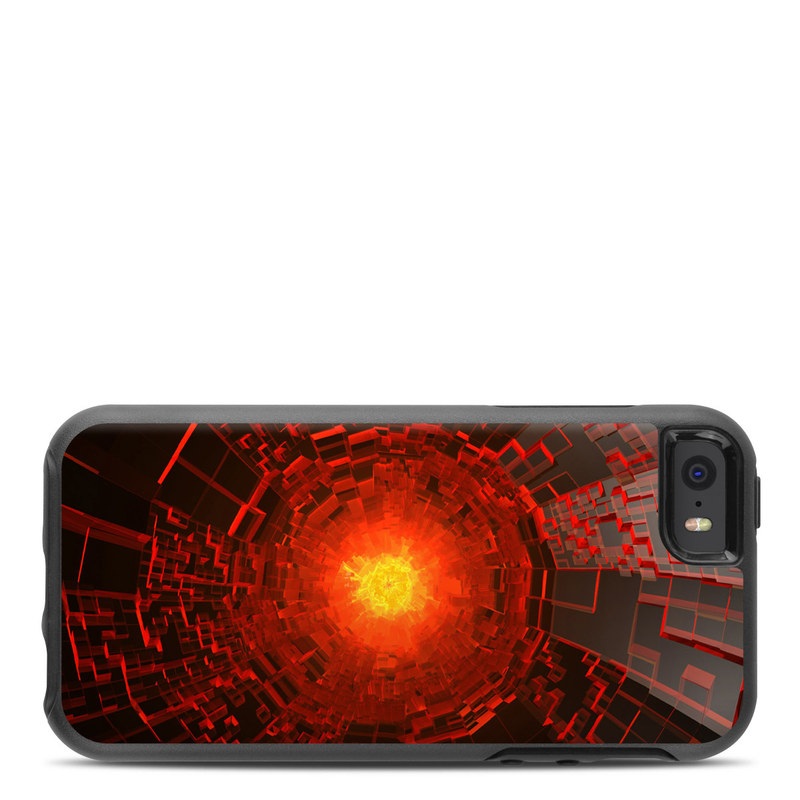  Skin design of Red, Fractal art, Light, Circle, Design, Art, Graphics, Symmetry, Pattern, Space, with black, red colors
