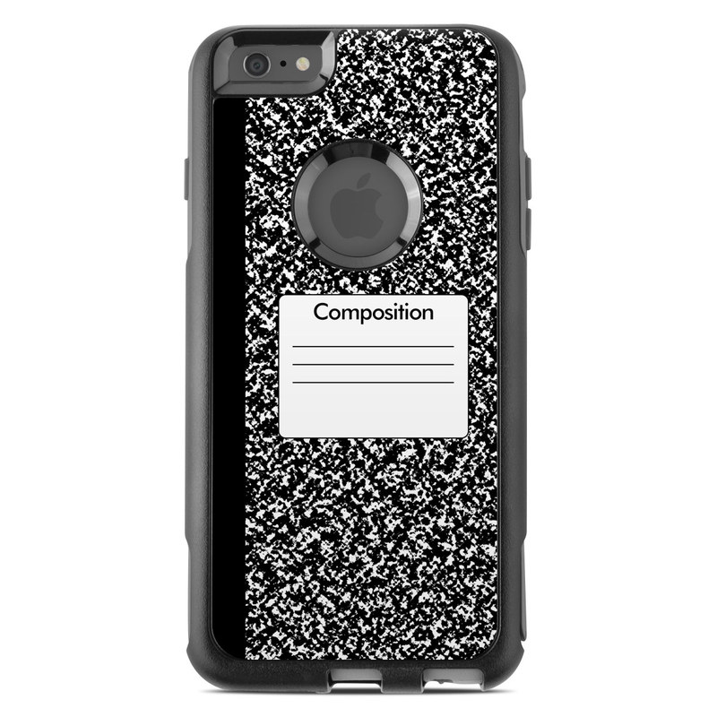 OtterBox Commuter iPhone 6s Plus Case Skin design of Text, Font, Line, Pattern, Black-and-white, Illustration, with black, gray, white colors