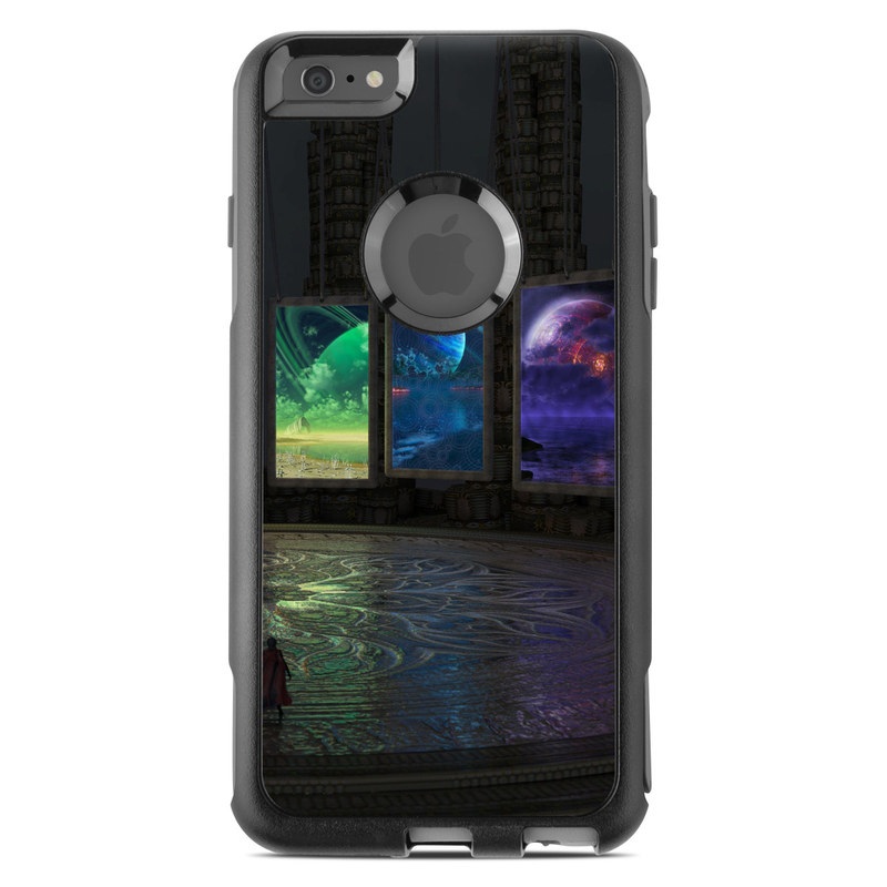 OtterBox Commuter iPhone 6s Plus Case Skin design of Light, Lighting, Water, Sky, Technology, Night, Art, Geological phenomenon, Electronic device, Glass, with black, red, green, blue colors
