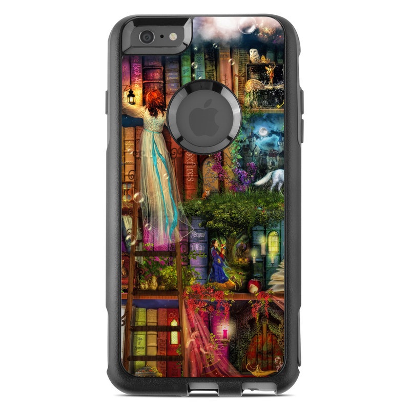 OtterBox Commuter iPhone 6s Plus Case Skin design of Painting, Art, Theatrical scenery, with black, red, gray, green, blue colors