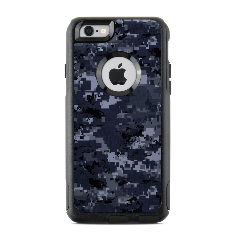 OtterBox Commuter iPhone 6s Case Skin design of Military camouflage, Black, Pattern, Blue, Camouflage, Design, Uniform, Textile, Black-and-white, Space, with black, gray, blue colors