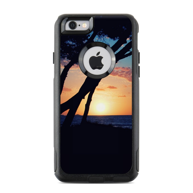 OtterBox Commuter iPhone 6s Case Skin design of Sky, Horizon, Nature, Tree, Sunset, Sunrise, Ocean, Sea, Natural landscape, Afterglow, with black, gray, blue, green, red, pink colors