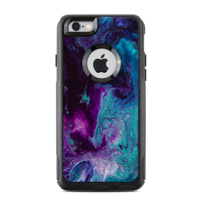 OtterBox Commuter iPhone 6s Case Skin design of Blue, Purple, Violet, Water, Turquoise, Aqua, Pink, Magenta, Teal, Electric blue, with blue, purple, black colors