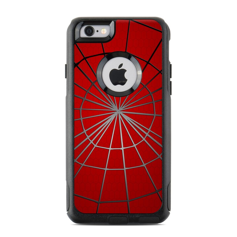 OtterBox Commuter iPhone 6s Case Skin design of Red, Symmetry, Circle, Pattern, Line, with red, black, gray colors