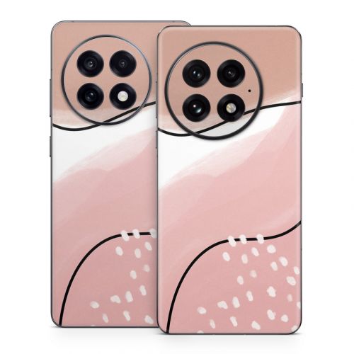 Abstract Pink and Brown OnePlus 13 Series Skin