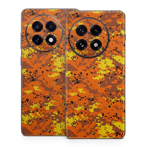 Digital Orange Camo OnePlus 13 Series Skin