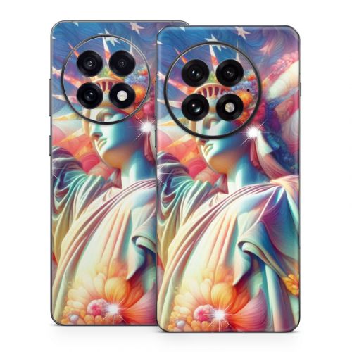 Lady Liberty and Flowers OnePlus 13 Series Skin